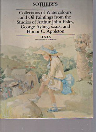 Sothebys 1989 Collection of Art By Elsley, Ayling, Appleton