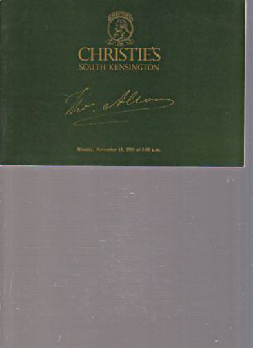 Christies 1985 Watercolours, Drawings by Thomas Allom