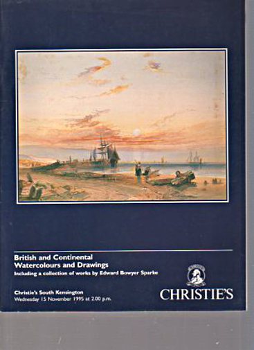 Christies 1995 British Watercolours & Works Edward Sparke