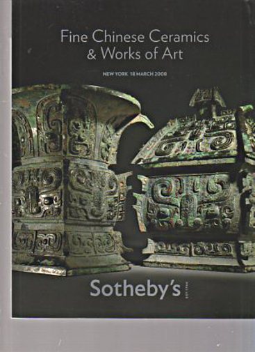 Sothebys 2008 Fine Chinese Ceramics, Works of Art