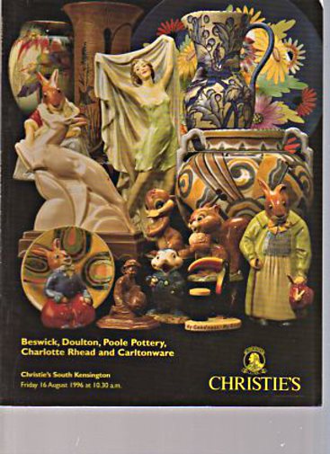 Christies 1996 Beswick, Doulton, Poole Pottery, C.Rhead - Click Image to Close