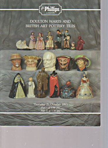 Phillips 1993 Doulton Wares & British Art Pottery Tiles - Click Image to Close