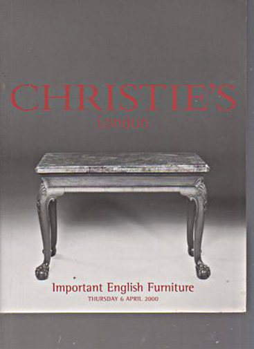 Christies April 2000 Important English Furniture
