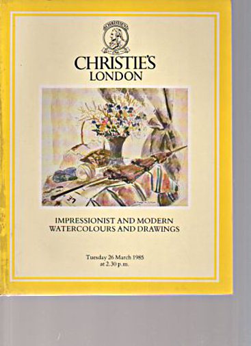 Christies 1985 Impressionist & Modern Watercolours, Drawings