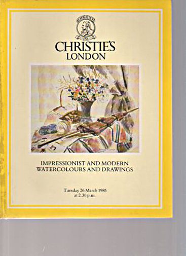 Christies 1985 Impressionist & Modern Watercolours, Drawings
