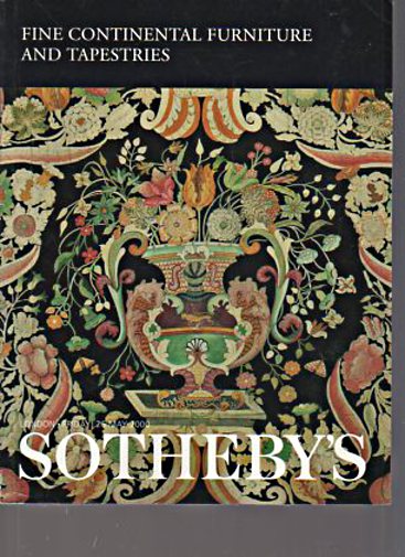 Sothebys 2000 Fine Continental Furniture & Tapestries