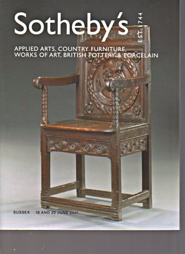 Sothebys 2001 Applied Arts, Country Furniture, Pottery