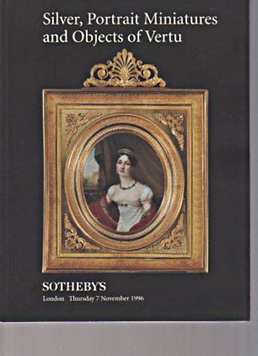 Sothebys November 1996 Silver, Portrait Miniatures, Objects of Vertu - Click Image to Close