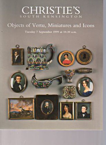 Christies September 1999 Objects of Vertu, Miniatures and Icons