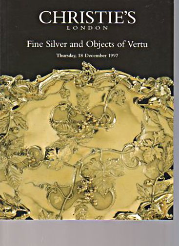 Christies 1997 Fine Silver & Objects of Vertu