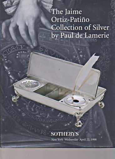 Sothebys 1998 Ortiz Patino Collection Silver by Paul de Lamerie