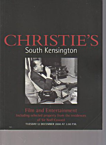 Christies Dec. 2000 Film & Entertainment, Noel Coward Memorabilia (Digital Only)