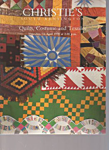 Christies April 1998 Quilts, Costume and Textiles