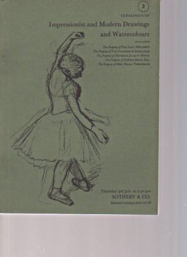 Sothebys 1969 Impressionist & Modern Drawings & Watercolours