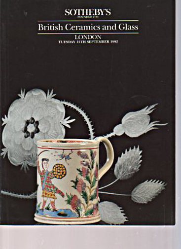 Sothebys September 1992 British Ceramics and Glass - Click Image to Close