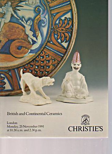 Christies 1991 British and Continental Ceramics