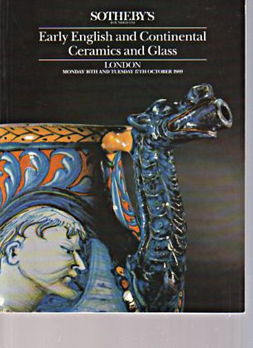 Sothebys 1989 Early English & Continental Ceramics, Glass