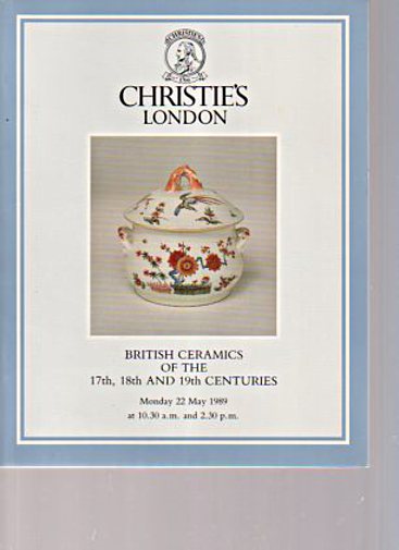 Christies 1989 British Ceramics of 17th, 18th & 19th Centuries