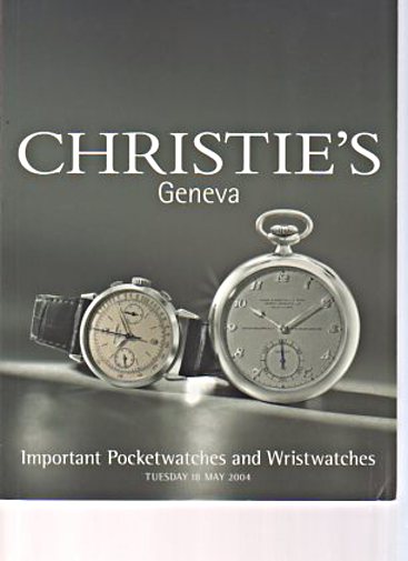 Christies 2004 Important Pocket Watches and Wristwatches