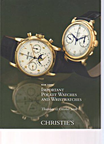 Christies 2006 Important Pocket Watches and Wristwatches