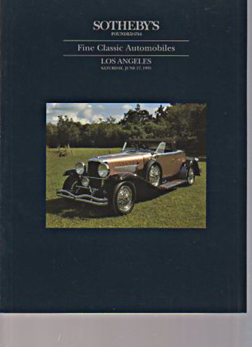 Sothebys June 1995 Fine Classic Automobiles (Digital Only)