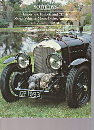 Sothebys December 1993 Historic & Classic Cars, Automobilia