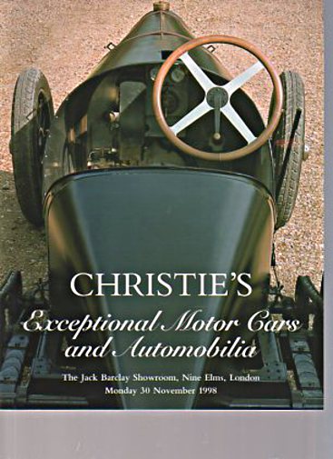 Christies 1998 Exceptional Motor Cars & Automobilia