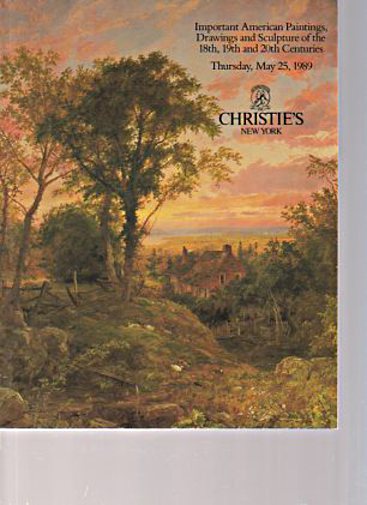 Christies 1989 Important American Paintings 18th - 20th C