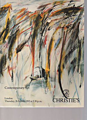 Christies March 1992 Contemporary Art