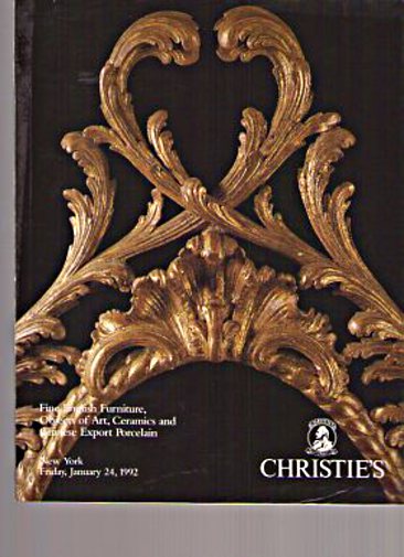 Christies 1992 English Furniture & Chinese Export