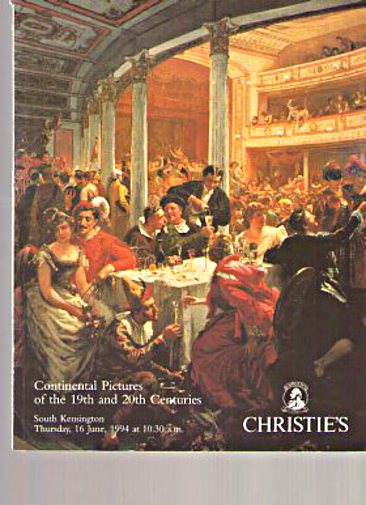 Christies 1994 19th & 20th Century Continental Pictures - Click Image to Close