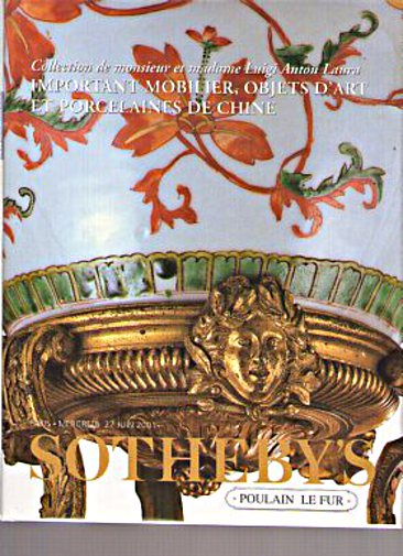 Sothebys 2001 Laura Collection French Furniture & Chinese Export