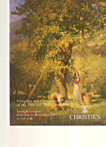 Christies 1989 Victorian, Continental Pictures 19th & 20th C