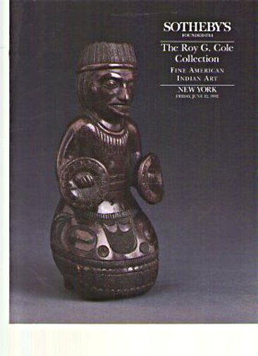 Sothebys 1992 Roy G Cole Collection of Fine American Indian Art