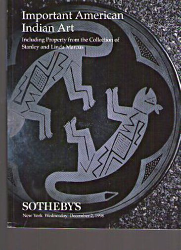 Sothebys 1998 Marcus Collection - Important American Indian Art