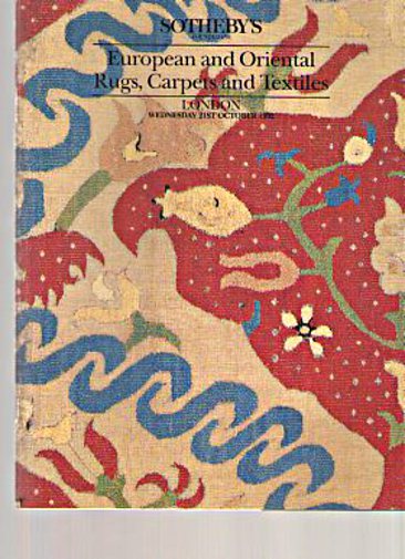Sothebys 1992 European & Oriental Rugs, Carpets & Textiles