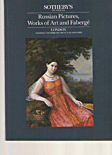 Sothebys 1986 Russian Pictures, Works of Art & Fabergé