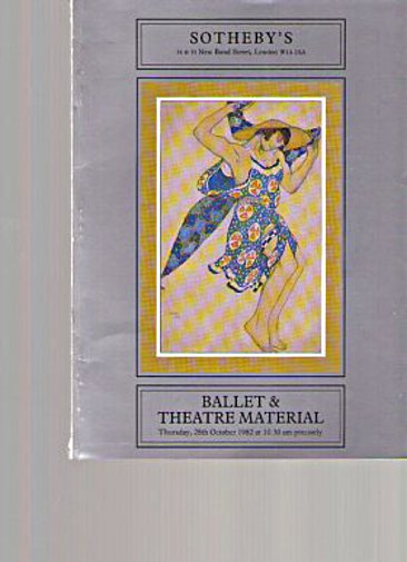 Sothebys 1982 Ballet & Theatre Material