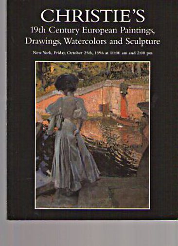 Christies 1996 19th C European Paintings, Drawings, Watercolors