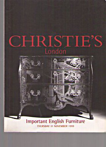 Christies November 1999 Important English Furniture