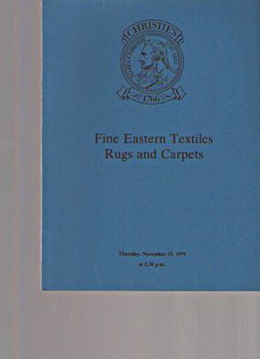 Christies November 1979 Fine Eastern Textiles, Rugs (Digital only)