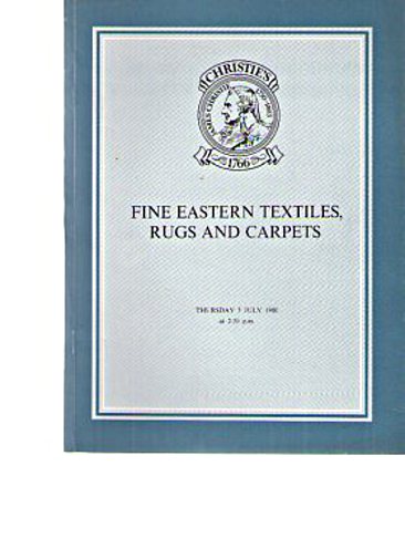 Christies October 1980 Fine Eastern Textiles, Rugs and Carpets