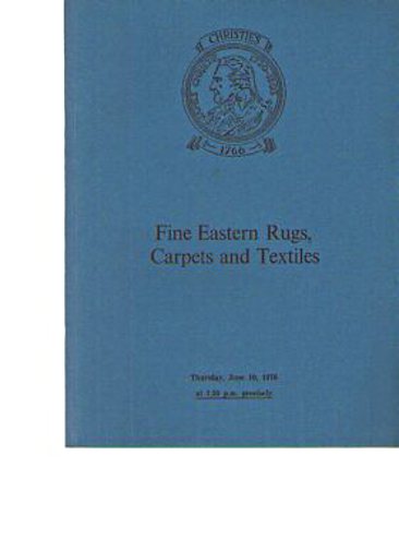 Christie June 1976 Fine Eastern Rugs, Carpets and Textiles