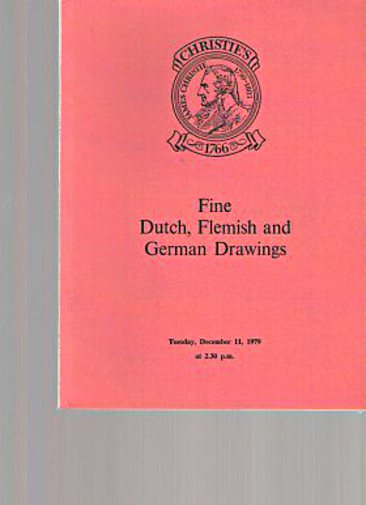 Christies 1979 Fine Dutch, Flemish & German Drawings