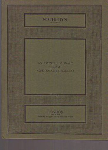 Sothebys 1987 An Apostle Mosaic from Medieval Torcello