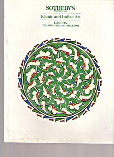 Sothebys 1994 Islamic and Indian Art (Digital only)