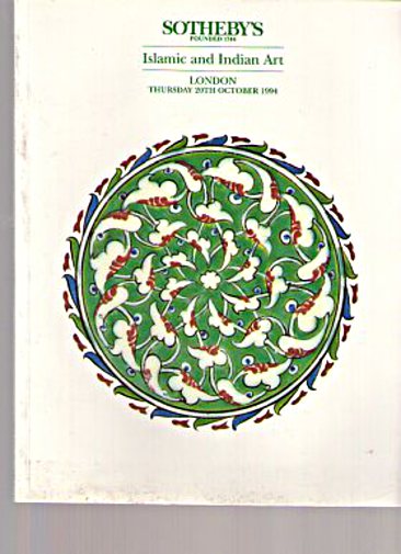 Sothebys 1994 Islamic and Indian Art