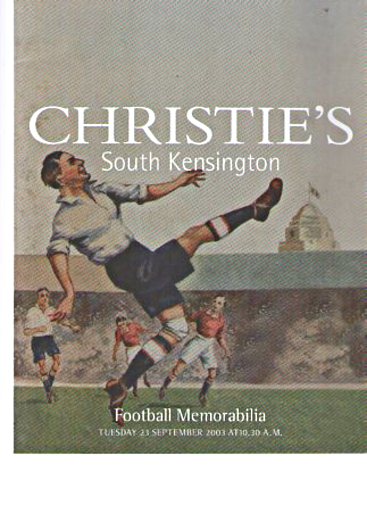 Christies 2003 Football Memorabilia