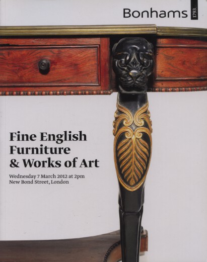 Bonhams 2012 Fine English Furtniture & Works of Art - Click Image to Close