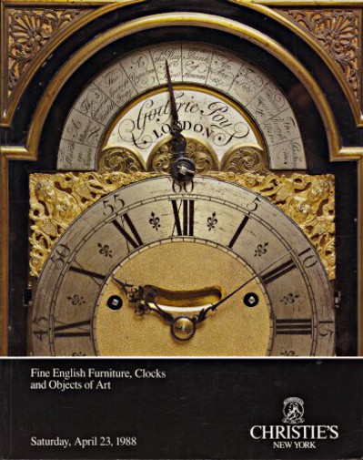 Christies 1988 Fine English Furniture, Clocks & Objects of Art